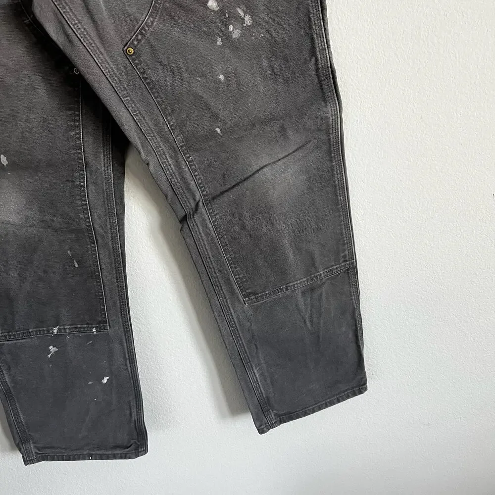 Carhartt gray double knee work wear carpenter pants